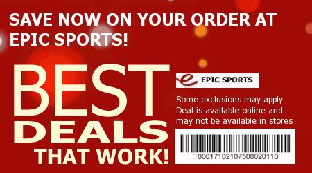 10+ Epic Sports Discounts To Boost Savings