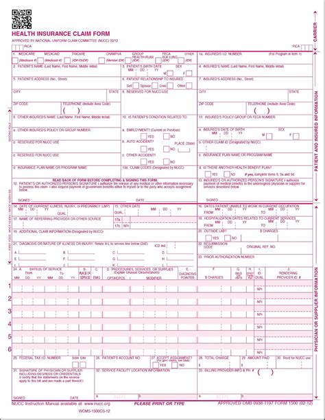 12+ Hcfa Claim Forms Secrets For Faster Payments
