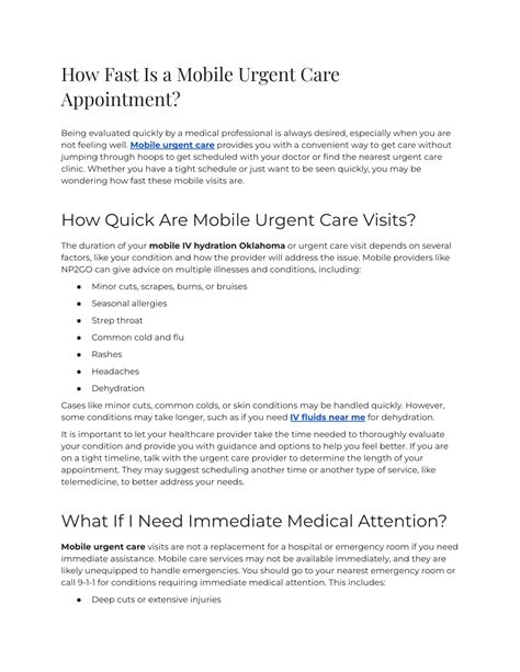 12 Urgent Care Appointment Tips For Faster Healing