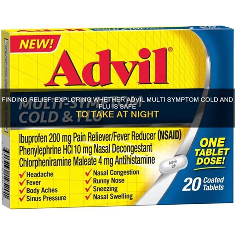 Advil Cold Relief: Symptom Guide
