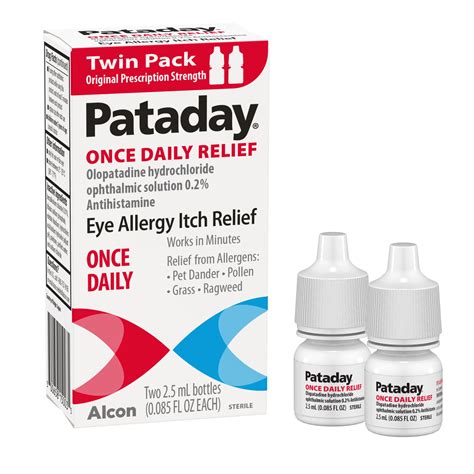 Alcon Pataday Once Daily Eye Allergy Itch Relief Ml Count