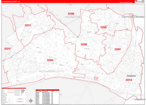 Alexandria Zip Code Map