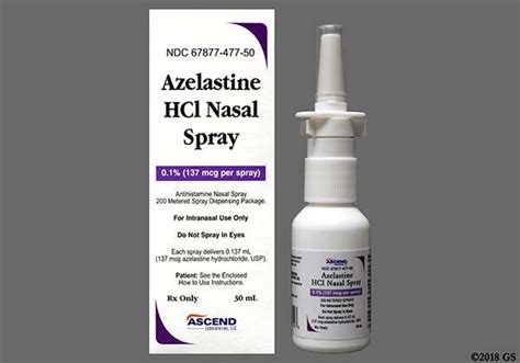 Azelastine Nasal Spray Dosage