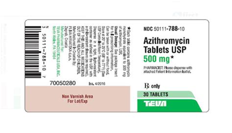Azithromycin 500Mg: Treats Bacterial Infections