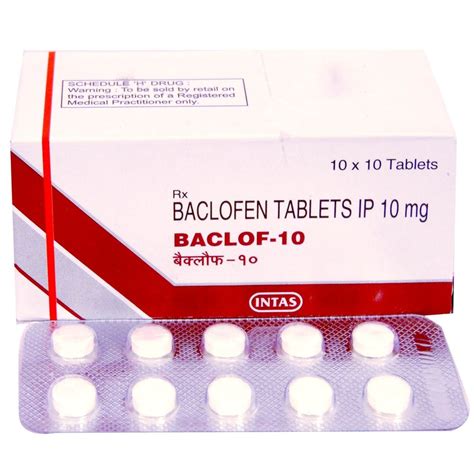 Baclofen 10 Mg Tablet