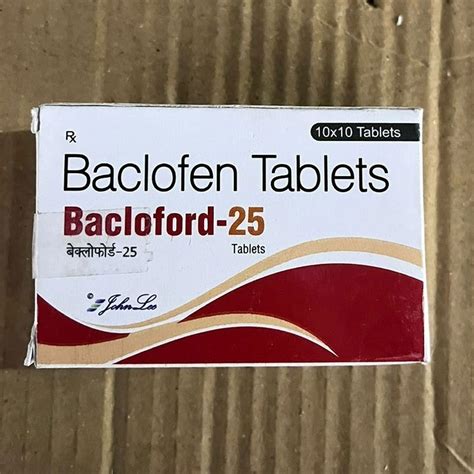 Bacloford Baclofen Tablets 10 X 10 Tablet At Rs 117 Box In Ludhiana