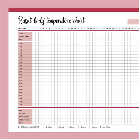 Basal Body Temperature Chart