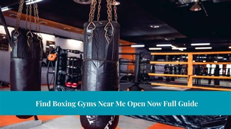 Boxing Studios Near Me: Find Your Perfect Gym