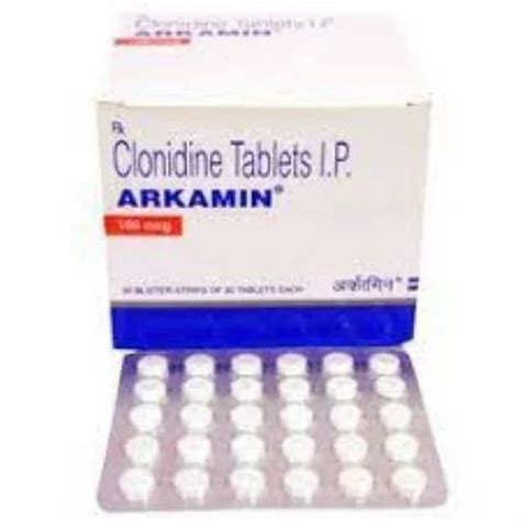Clonidine Arkamin 0 1 Mg 30 Tablets In One Stripe At 75 Stripe In Nagpur