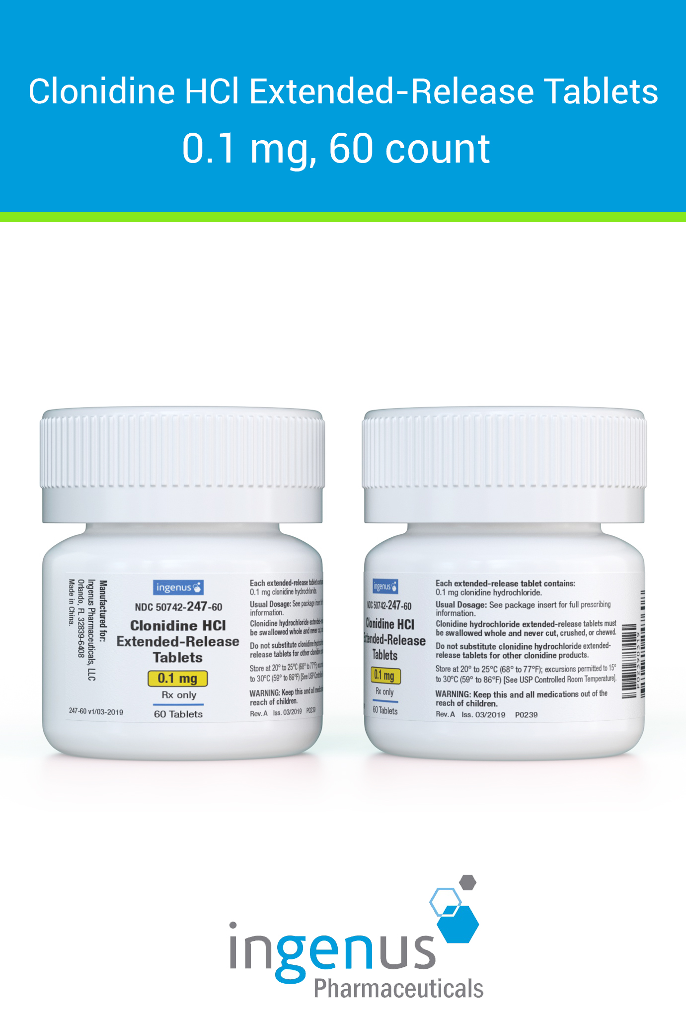 Clonidine Hcl 0.1 Mg: Relieves High Blood Pressure