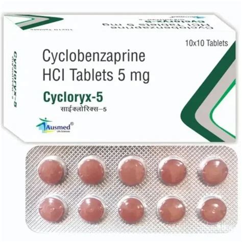 Cyclobenzaprine 5 Mg: Relieves Muscle Spasms