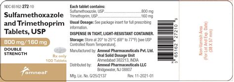 Dailymed Sulfamethoxazole And Trimethoprim Tablet