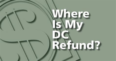Dc Refund Status: Check Your Refund Online Now