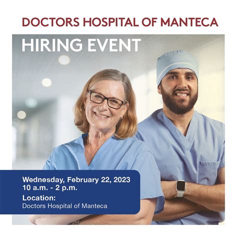Doctors Hospital Of Manteca Career Opportunities
