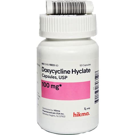 Doxycycline Hyclate Caps 100Mg 50 Bottle Dc Dental Doxycycline Hyclate Caps 100Mg 50 Bottle Dc Dental