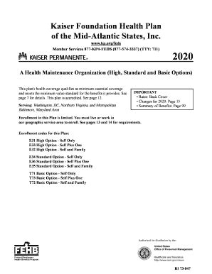 Fehb Plan Brochures Forms More Kaiser Permanente