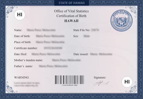 Hawaii Birth Records Access: Easy Lookup