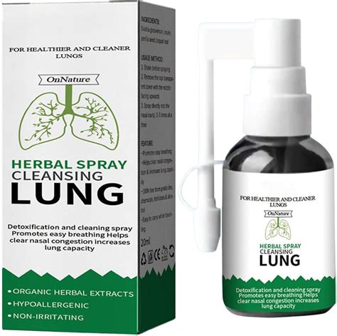 Herbal Lung Spray 20Ml Natural Respiratory Support Spray Lung Cleanse Herbal Lung Spray 20Ml Natural Respiratory Support Spray Lung Cleanse