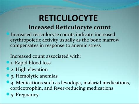 High Reticulocyte Count