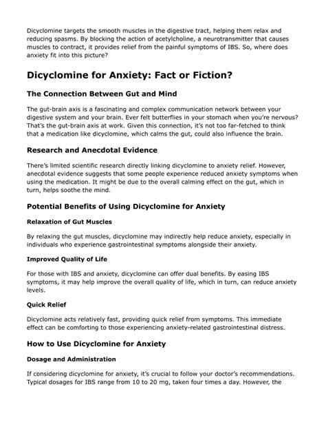 How Does Dicyclomine Work? Fast Relief Solutions