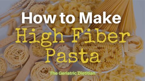How Does High Fiber Pasta Aid Weight Loss?