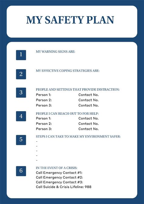 How To Create A Suicide Safety Plan? Stepbystep Help