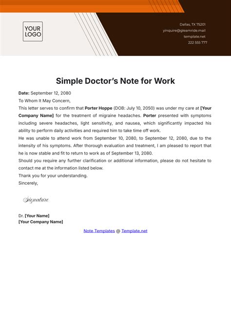 How To Get Doctors Notes For Work? Easy Template Solutions