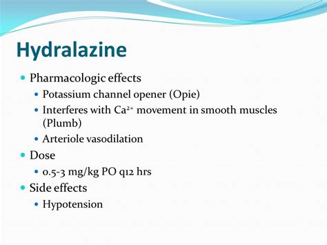 Hydralazine Side Effects: Manage Symptoms Effectively
