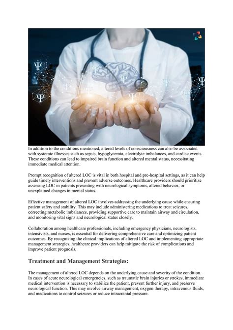Importance Of Assessing Level Of Consciousness In Medical Care The Importance Of Assessing Level Of Consciousness In Medical Care The