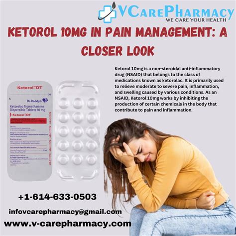 Ketorolac 10Mg Tablets: Fast Pain Relief Guaranteed