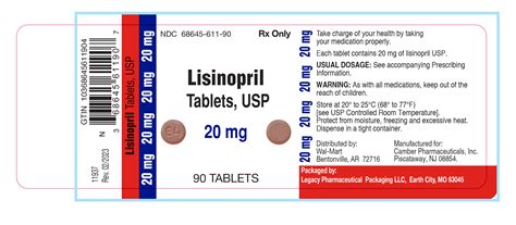 Lisinopril 20 Mg Tablet