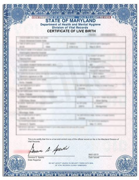 Maryland Birth Certificates Guide