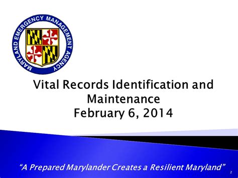 Maryland Vital Records Access