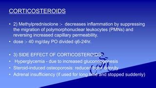 Methylprednisolone Effects: Reduced Inflammation