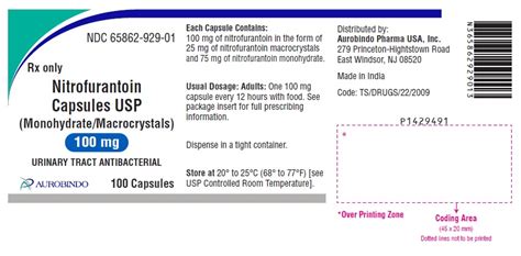 Nitrofurantoin Mono Mcr 100