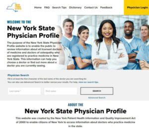 Nys Physician Profile