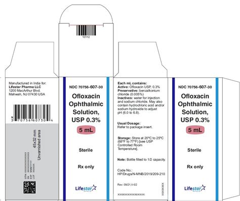 Ofloxacin Eye Drops Dosage