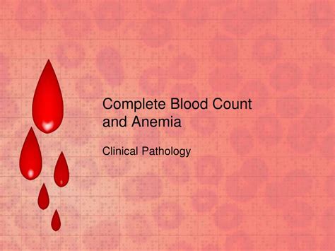 Ppt Complete Blood Count And Anemia Powerpoint Presentation Free