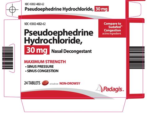 Pseudoephedrine Hcl 30 Mg Directions