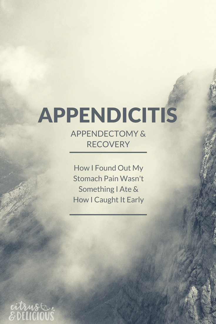 Recovery Post Appendectomy