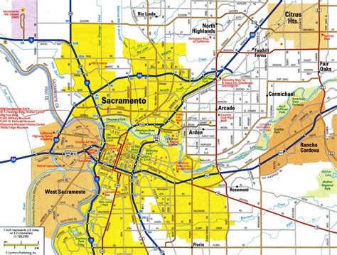 Sacramento California Map Sacramento California Map