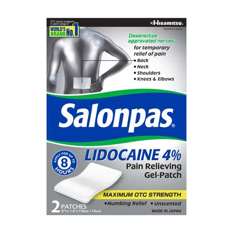 Salonpas Lidocaine: Instant Relief For Sore Muscles