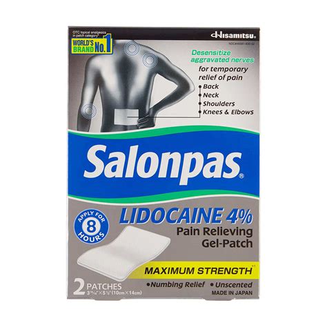 Salonpas Lidocaine Patches: Fast Pain Relief Guaranteed