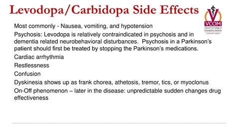 Side Effects Carbidopa Levodopa