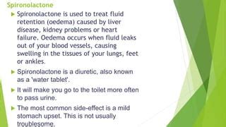 Spironolactone: Relieve Water Retention