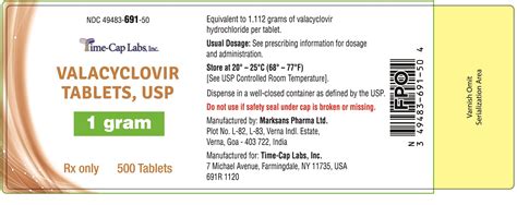 Valacyclovir 1 Gm