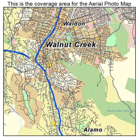 Walnut Creek Zip Code Map Map