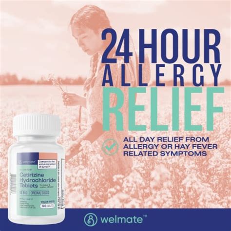 Welmate Allergy Medicine Relief Non Drowsy 24 Hour Support Loratadine Welmate Allergy Medicine Relief Non Drowsy 24 Hour Support Loratadine