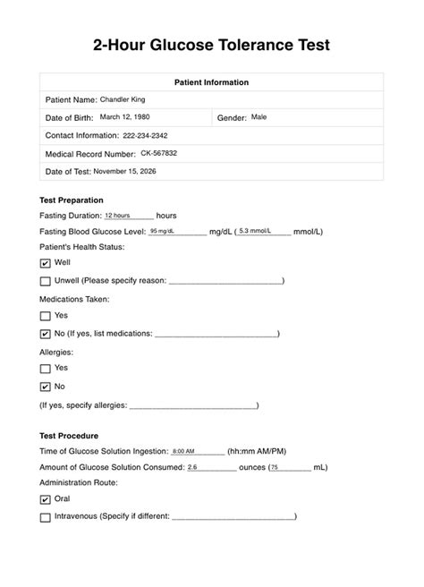 What Is 2 Hour Glucose Test? Prepare With Ease