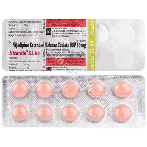What Is Nifedipine 60 Mg? Blood Pressure Solution